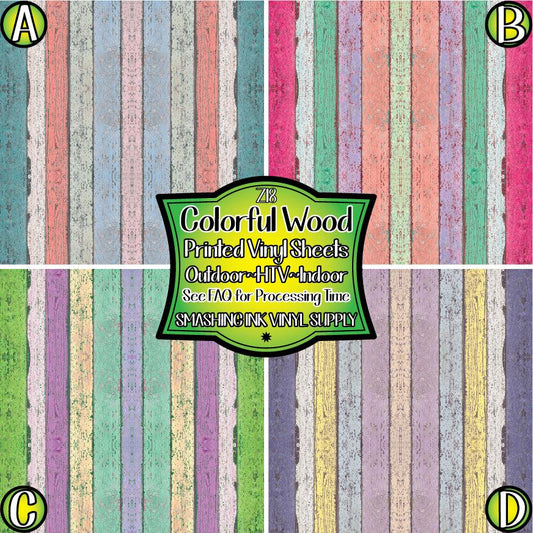 Colorful Wood ★ Laser Safe Adhesive Film (TAT 3 BUS DAYS)