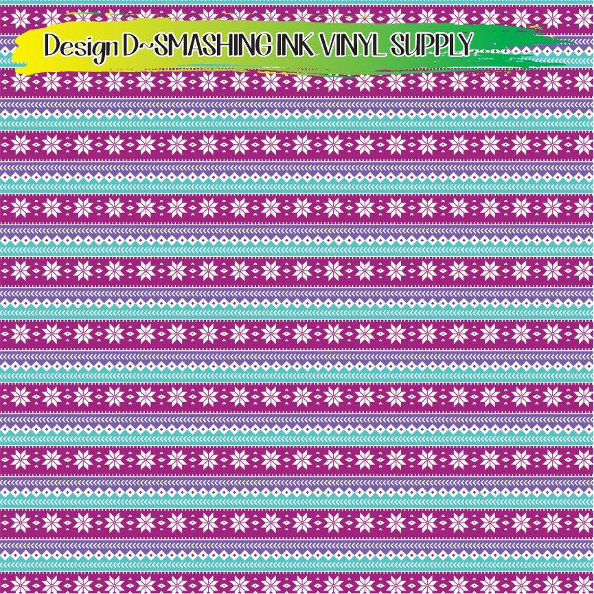 Cozy Sweater Pattern ★ Printed Vinyl Sheets | Faux Leather | Laser Safe