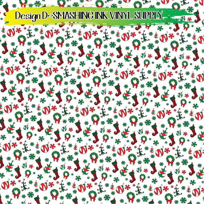 Whimsical Christmas ★ Printed Vinyl Sheets | Faux Leather | Laser Safe