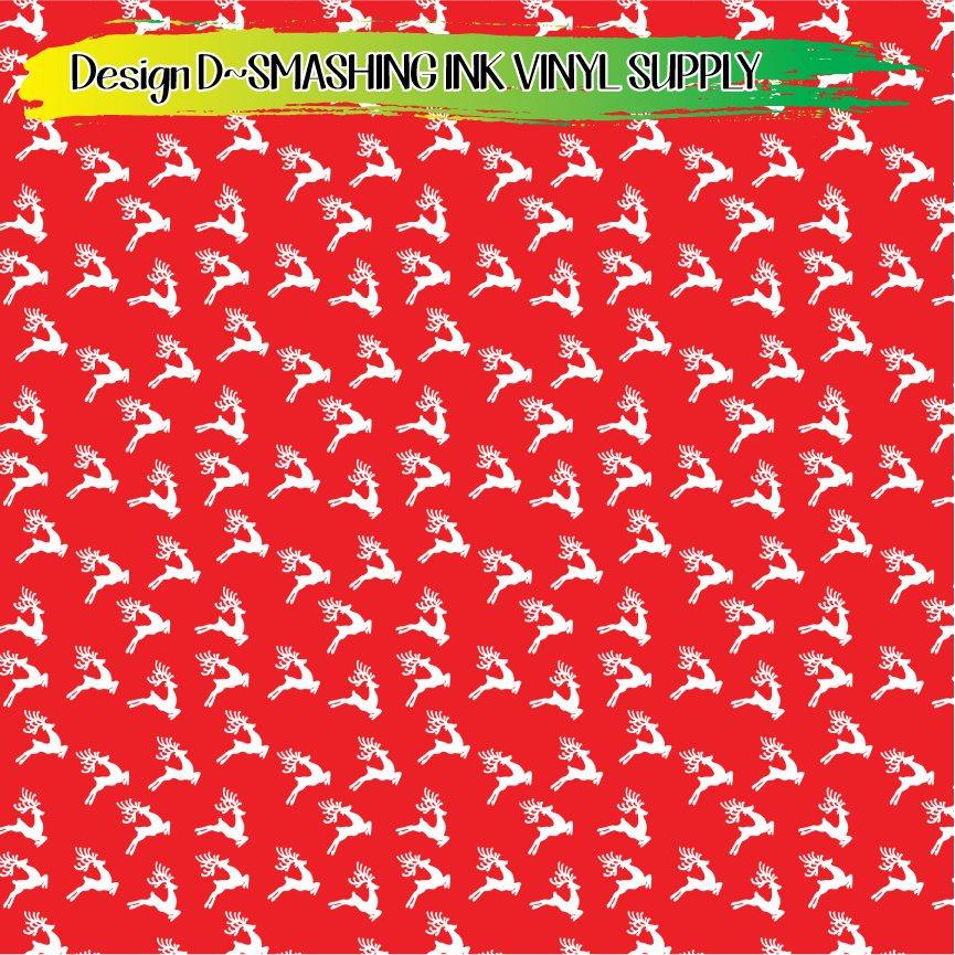 Reindeer ★ Printed Vinyl Sheets | Faux Leather | Laser Safe