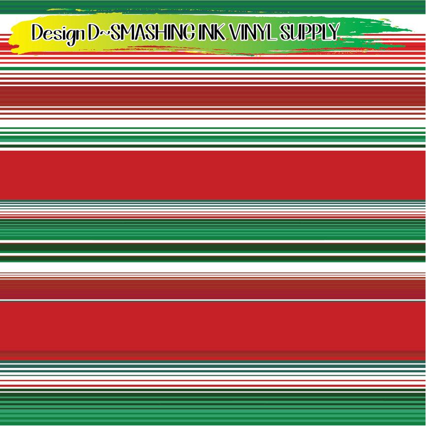 Christmas Serape ★ Printed Vinyl Sheets | Faux Leather | Laser Safe