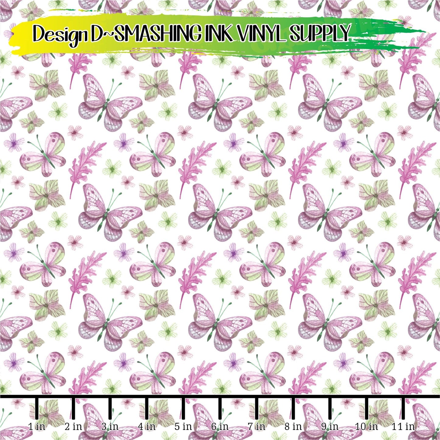 Watercolor Butterfly ★ Printed Vinyl Sheets | Faux Leather | Laser Safe