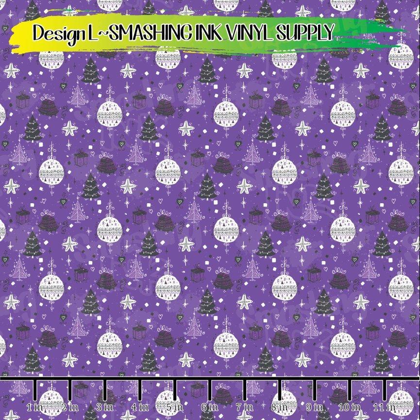 Christmas Pattern ★ Printed Vinyl Sheets | Faux Leather | Laser Safe