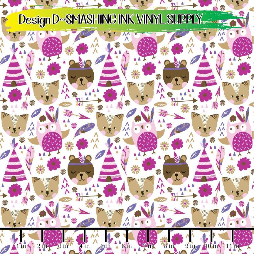 Boho Animal Pattern ★ Printed Vinyl Sheets | Faux Leather | Laser Safe