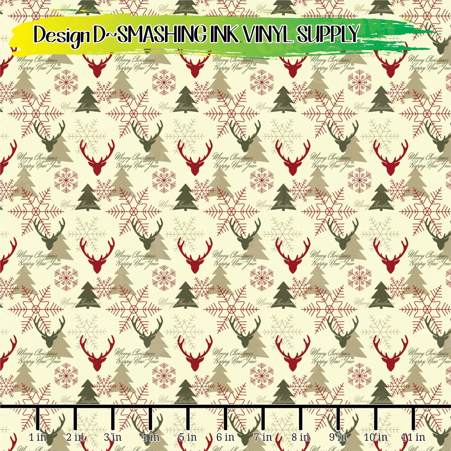Seasonal Woodland ★ Printed Vinyl Sheets | Faux Leather | Laser Safe