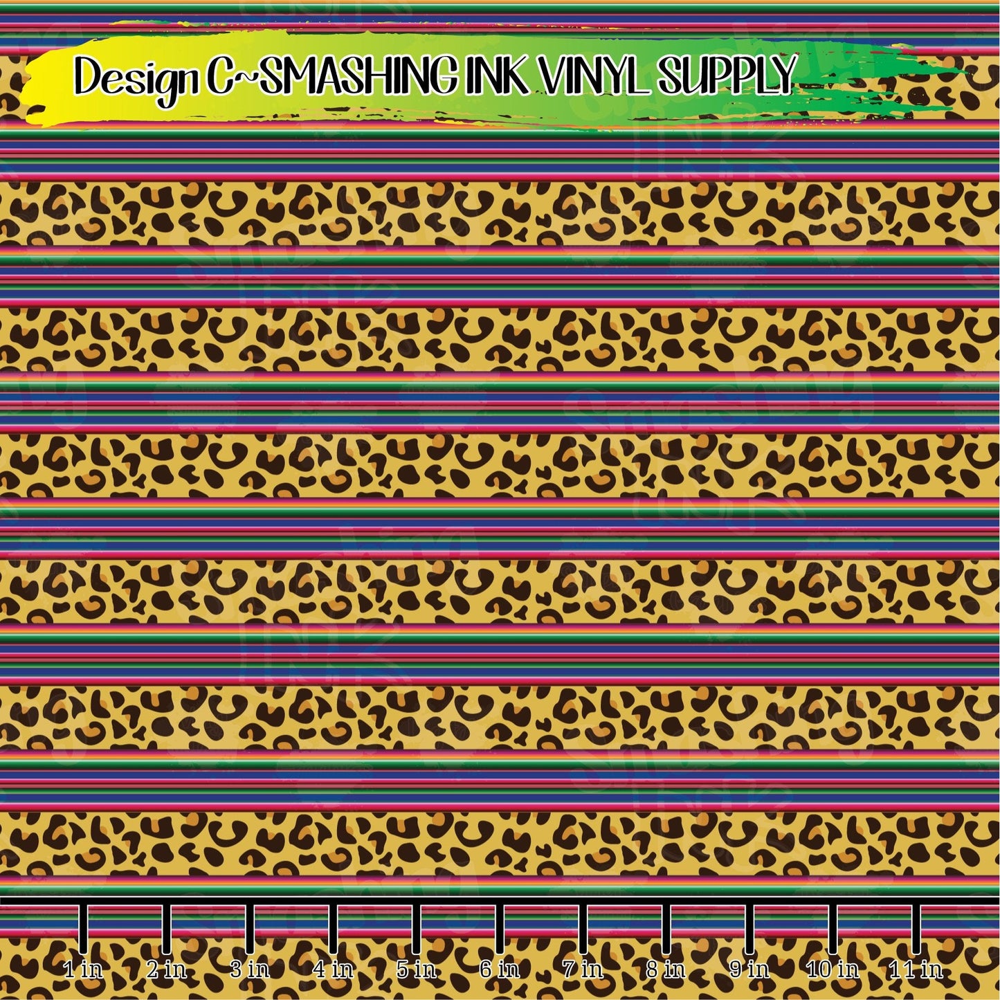 Serape Cheetah ★ Laser Safe Adhesive Film (TAT 3 BUS DAYS)