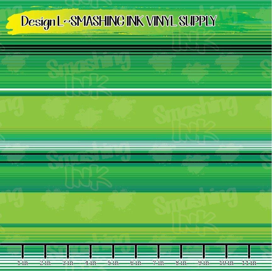 St. Patricks Serape ★ Printed Vinyl Sheets | Faux Leather | Laser Safe