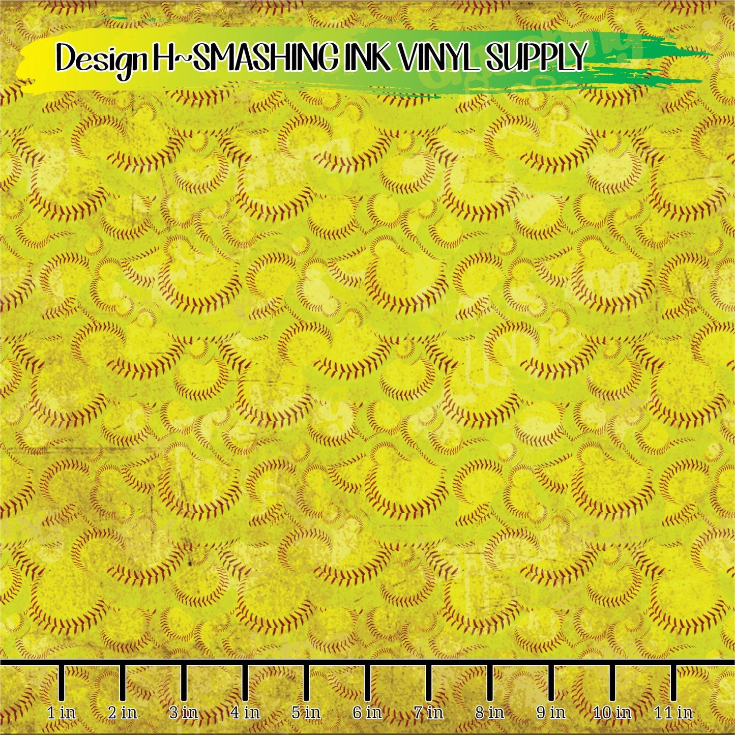 Dirty Softball ★ Printed Vinyl Sheets | Faux Leather | Laser Safe