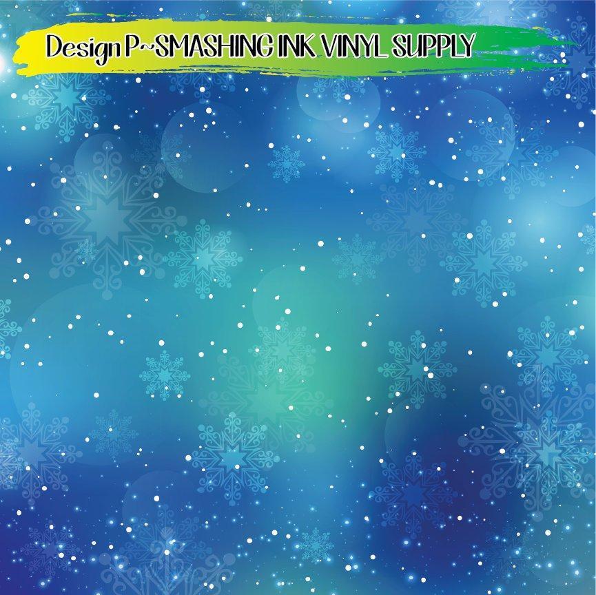 Snowflake Bokeh ★ Printed Vinyl Sheets | Faux Leather | Laser Safe