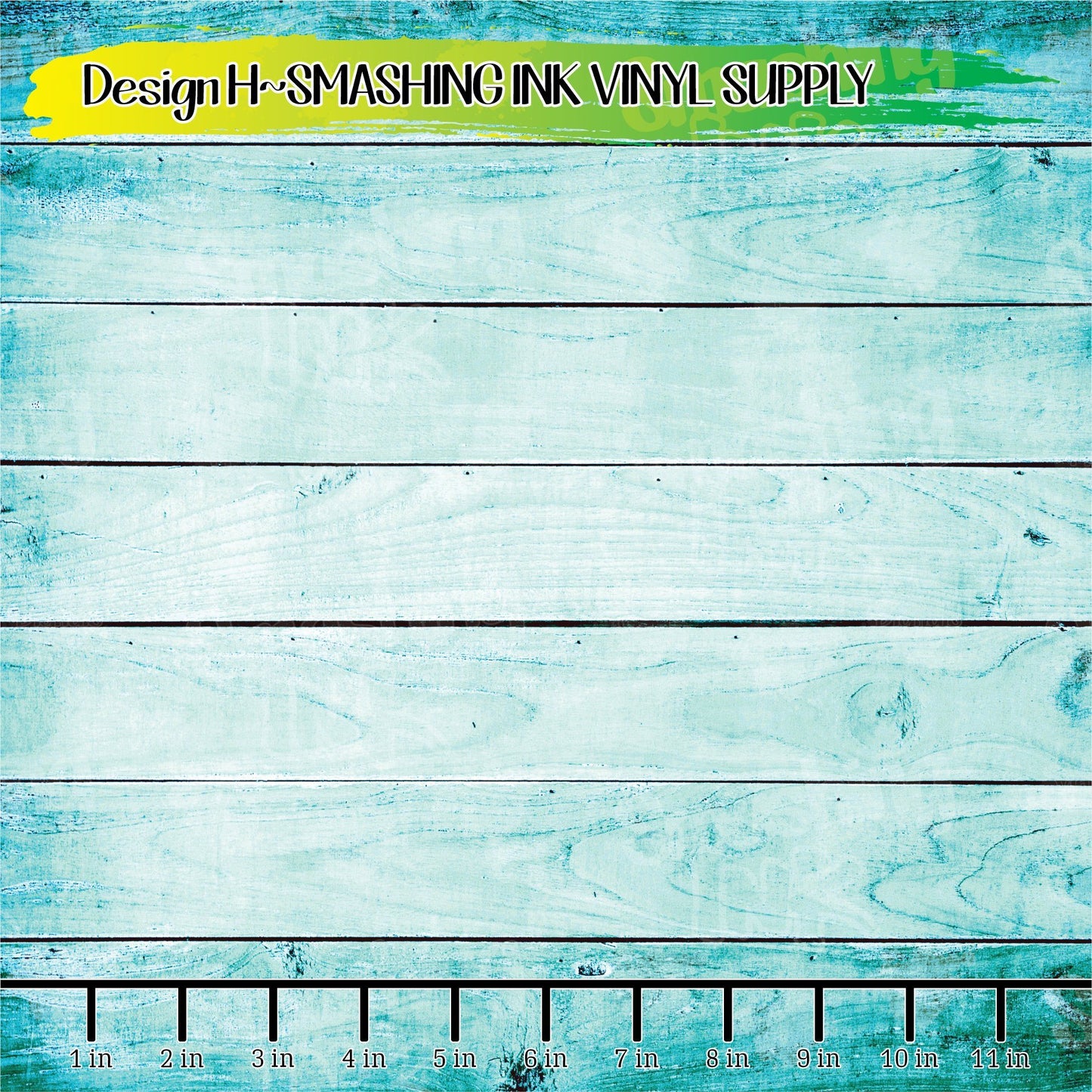 Teal Wood ★ Printed Vinyl Sheets | Faux Leather | Laser Safe