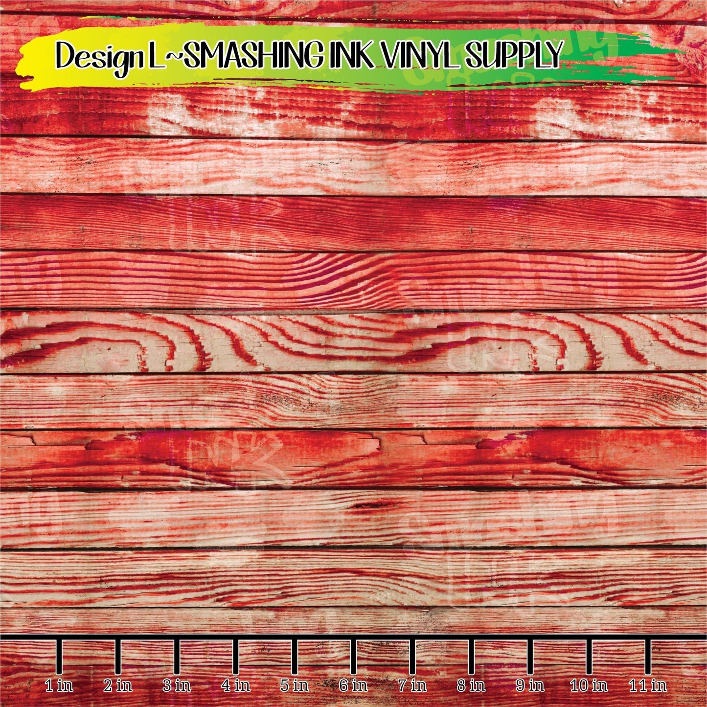 Red Wood ★ Printed Vinyl Sheets | Faux Leather | Laser Safe