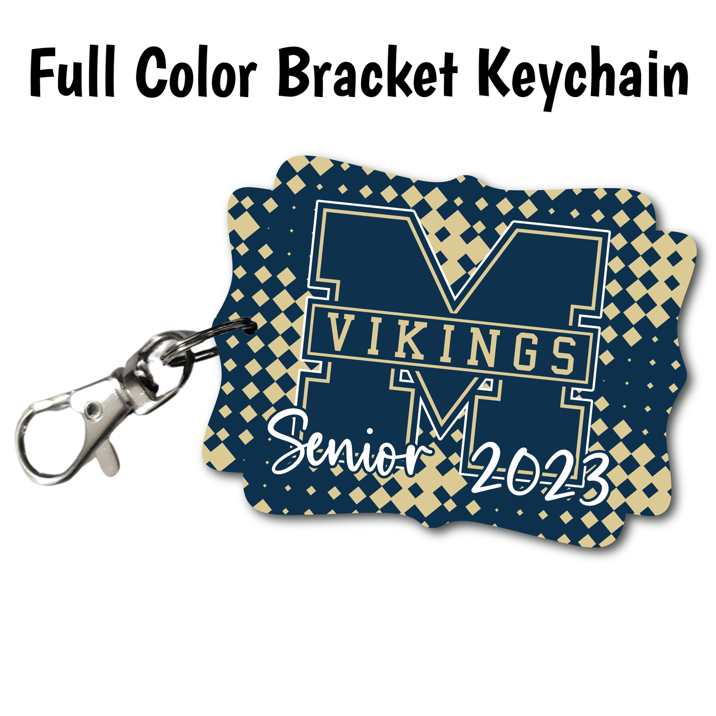 Custom Senior School Logo (Any School) - Full Color Keychains