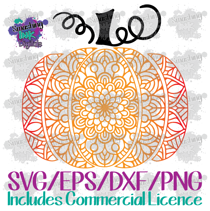 Mandala Pumpkin - SVG Cutting File