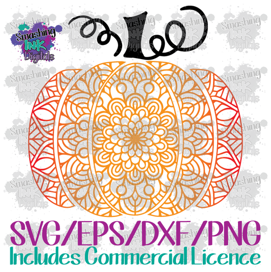 Mandala Pumpkin - SVG Cutting File