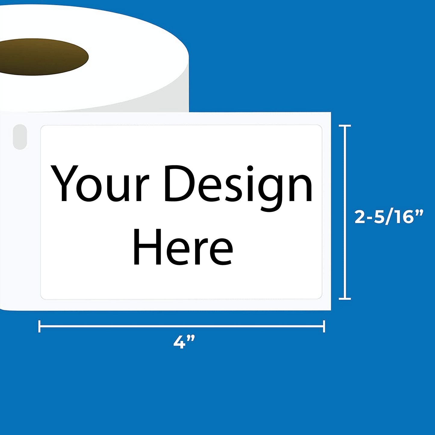 Roll Labels 2.3125x4 inches (SHIPS IN 3-7 BUS DAYS)