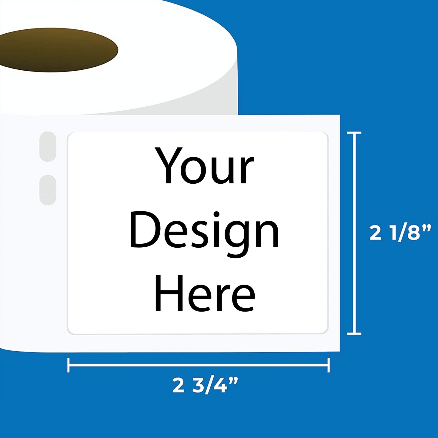 Roll Labels 2.75x2.125 inch (SHIPS IN 3-7 BUS DAYS)