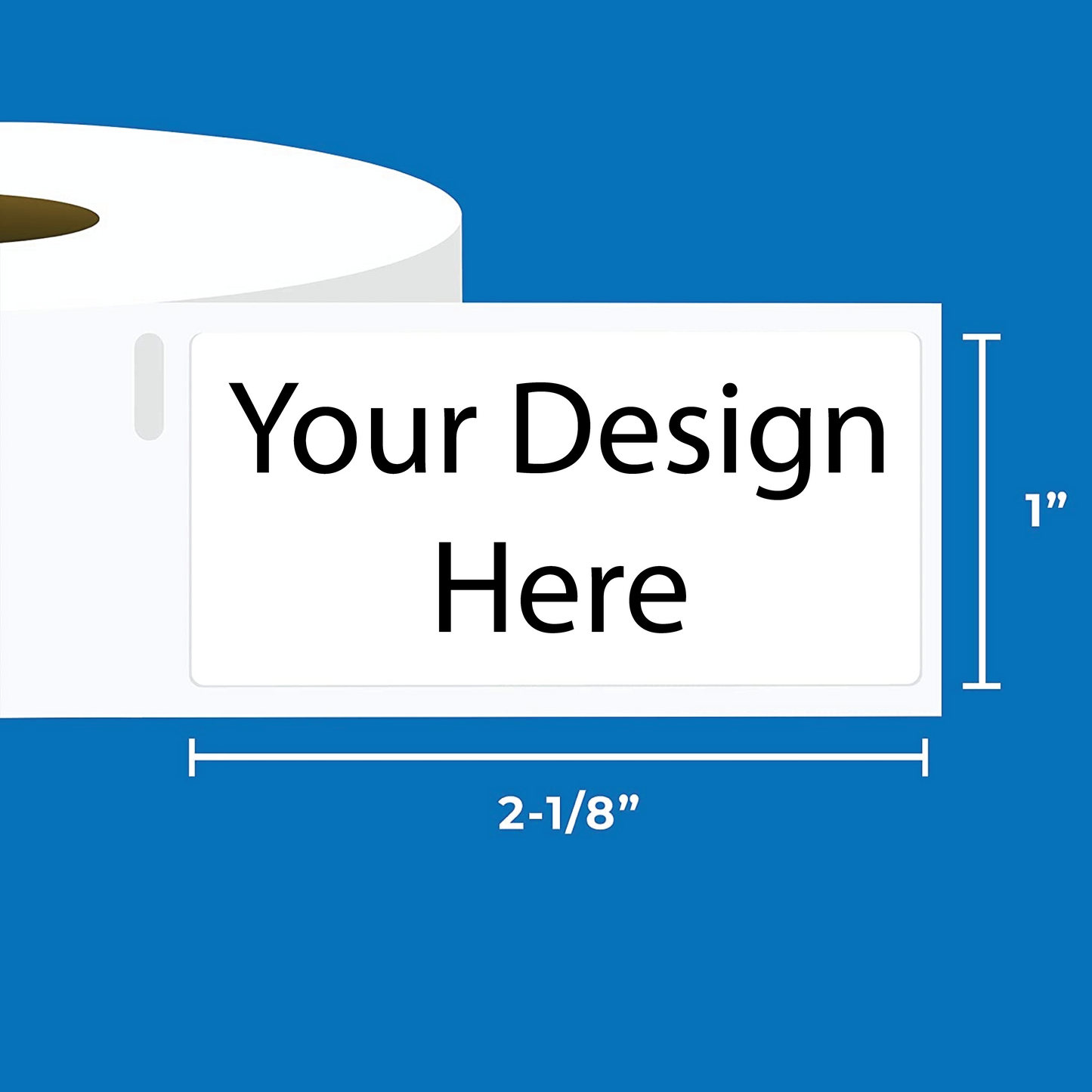 Roll Labels 2.125x1 inch (SHIPS IN 3-7 BUS DAYS)