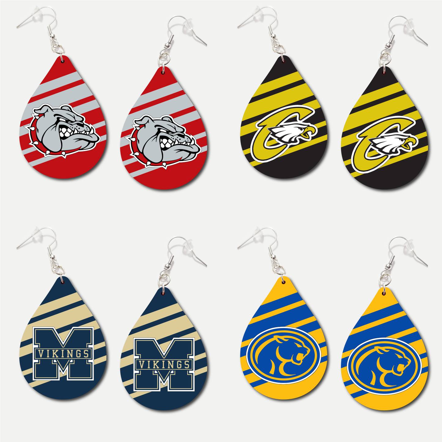 Custom School Logo (Any School)- Acrylic Earrings