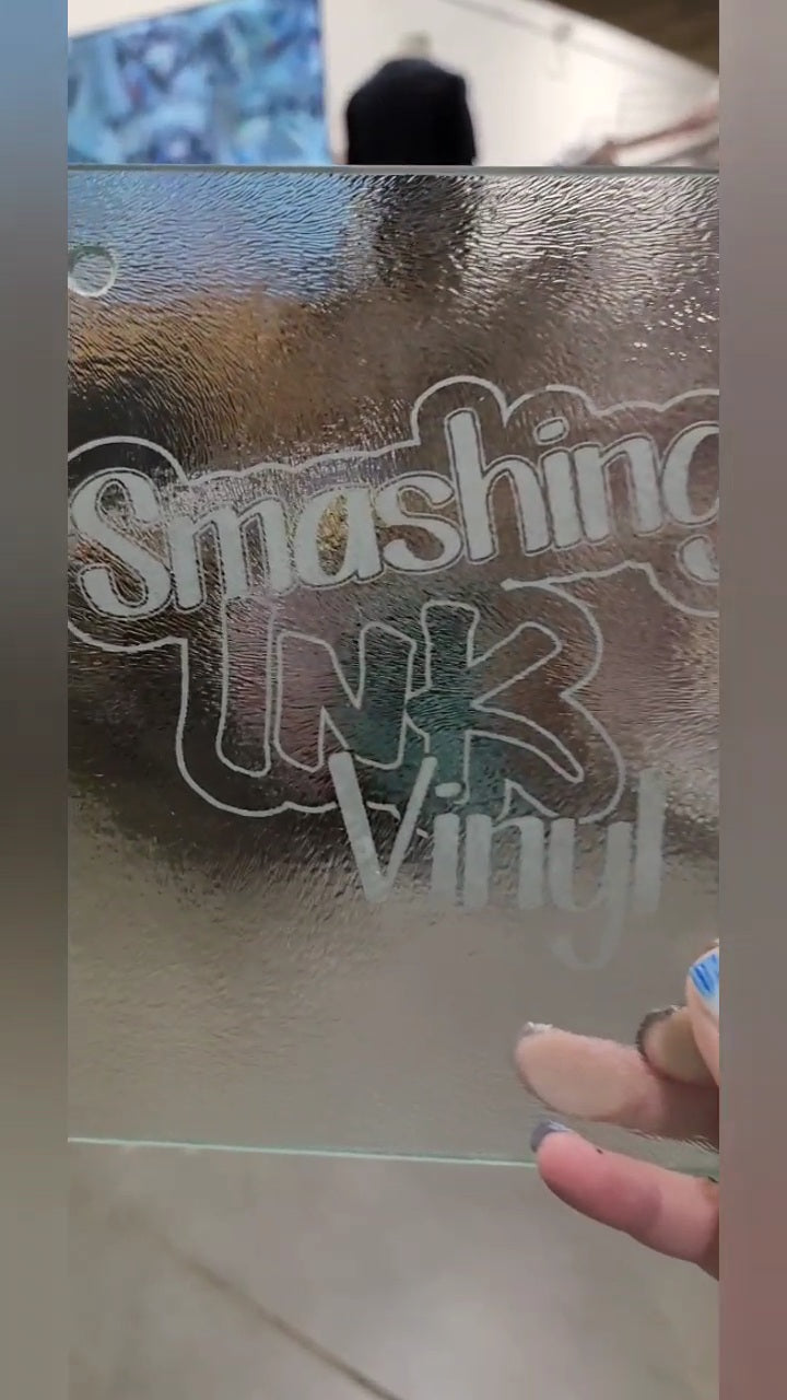 How to Use Vinyl as a Stencil for Glass Etching