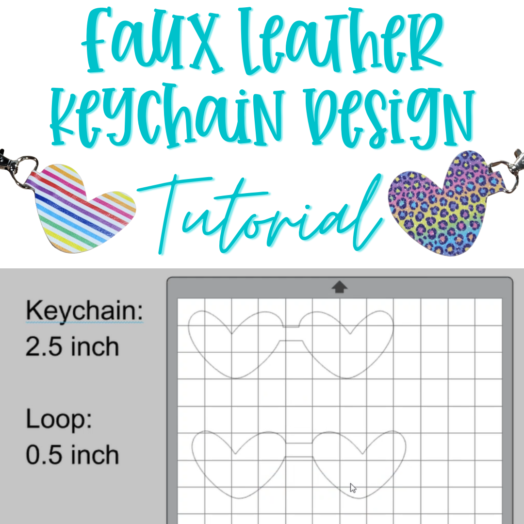 Single Layer Keychain Template Design Steps - For Faux Leather