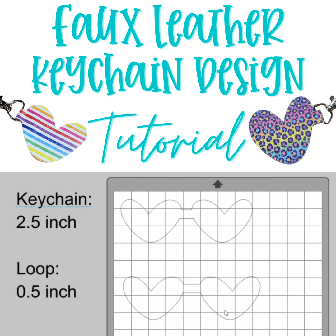Single Layer Keychain Template Design Steps - For Faux Leather ...