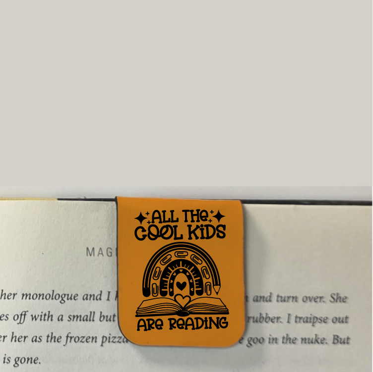 Cool Kids - Bookmark | Magnetic | Engraved Leatherette
