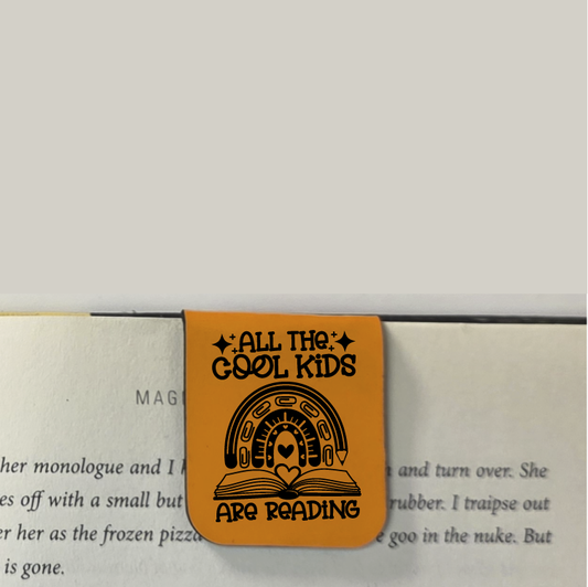 Cool Kids - Bookmark | Magnetic | Engraved Leatherette