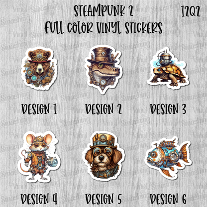 Steampunk 2 - Full Color Vinyl Stickers (SHIPS IN 3-7 BUS DAYS)