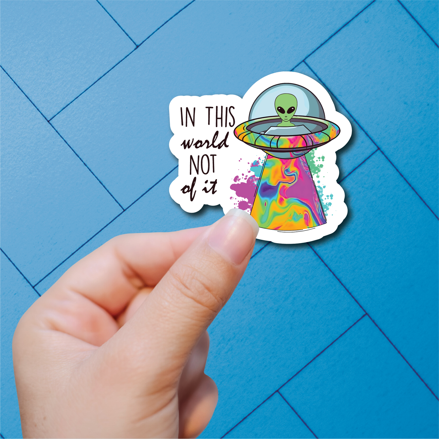Too Cool Aliens - Full Color Vinyl Stickers (SHIPS IN 3-7 BUS DAYS)