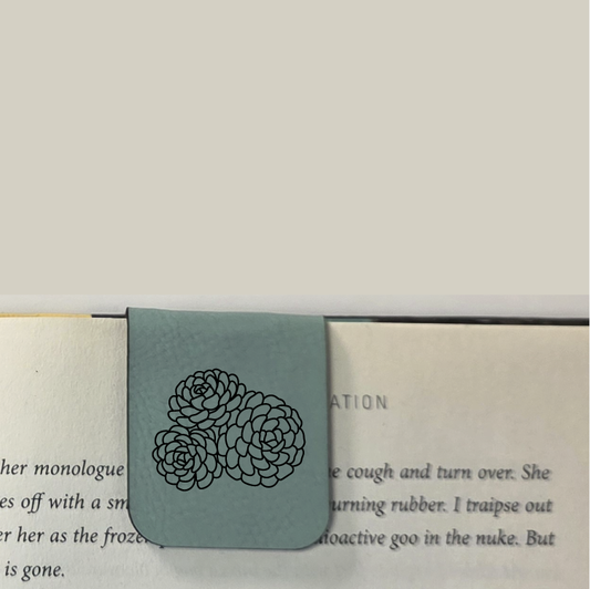 Succulents - Bookmark | Magnetic | Engraved Leatherette
