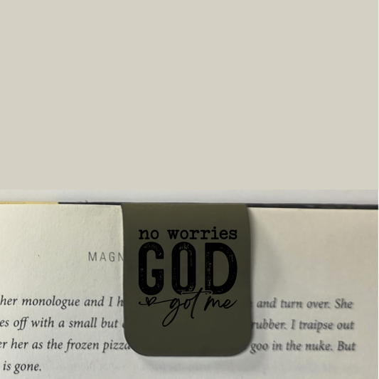 God Got Me - Bookmark | Magnetic | Engraved Leatherette