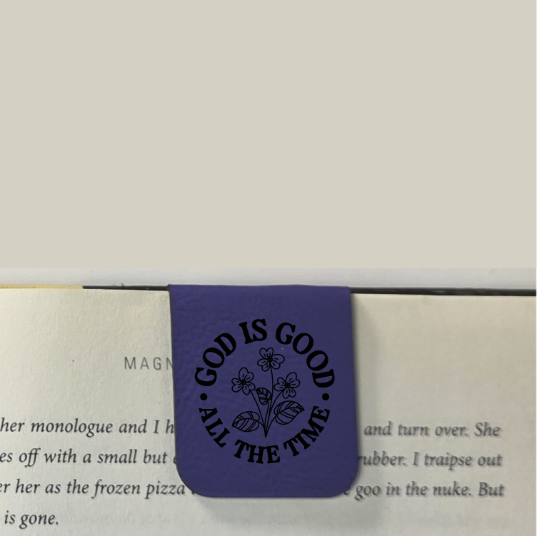 God is Good - Bookmark | Magnetic | Engraved Leatherette