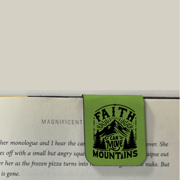 Move Mountains - Bookmark | Magnetic | Engraved Leatherette
