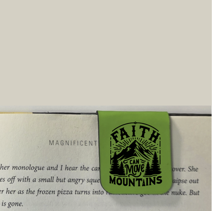 Move Mountains - Bookmark | Magnetic | Engraved Leatherette