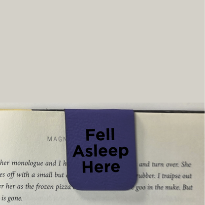 Fell Asleep 3 - Bookmark | Magnetic | Engraved Leatherette