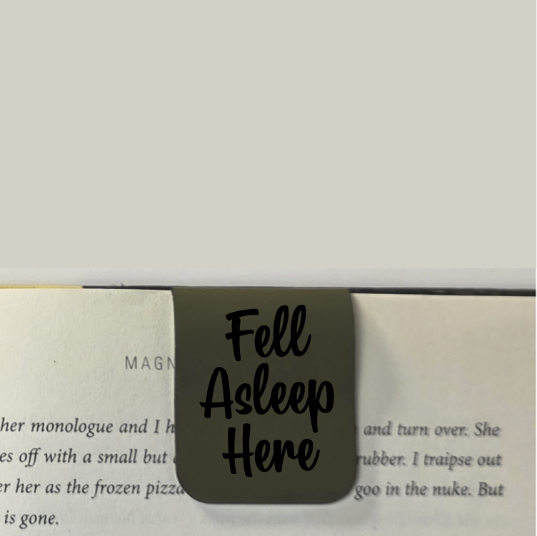Fell Asleep 5 - Bookmark | Magnetic | Engraved Leatherette