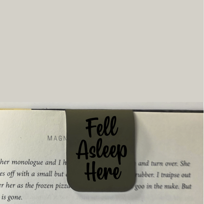 Fell Asleep 5 - Bookmark | Magnetic | Engraved Leatherette