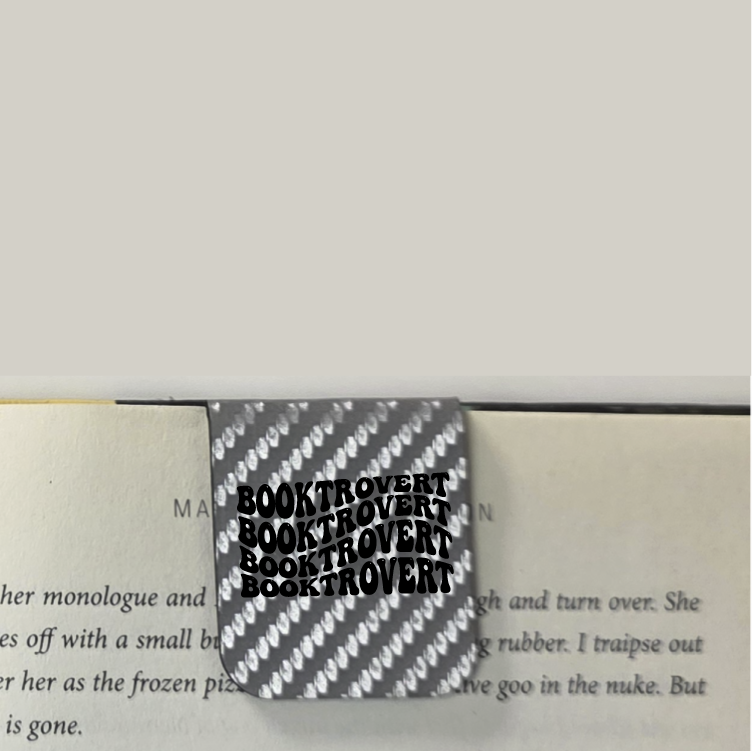 Booktrovert - Bookmark | Magnetic | Engraved Leatherette