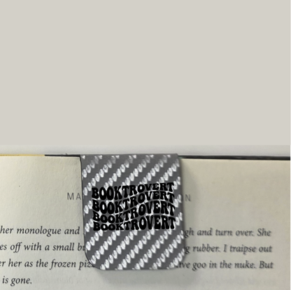 Booktrovert - Bookmark | Magnetic | Engraved Leatherette