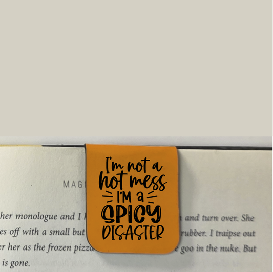 Spicy Disaster - Bookmark | Magnetic | Engraved Leatherette
