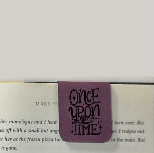 Once Upon A Time - Bookmark | Magnetic | Engraved Leatherette