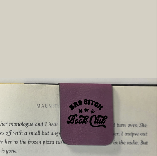 Bad Bitch Book Club - Bookmark | Magnetic | Engraved Leatherette