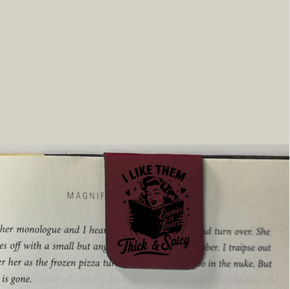 Thick and Spicy - Bookmark | Magnetic | Engraved Leatherette