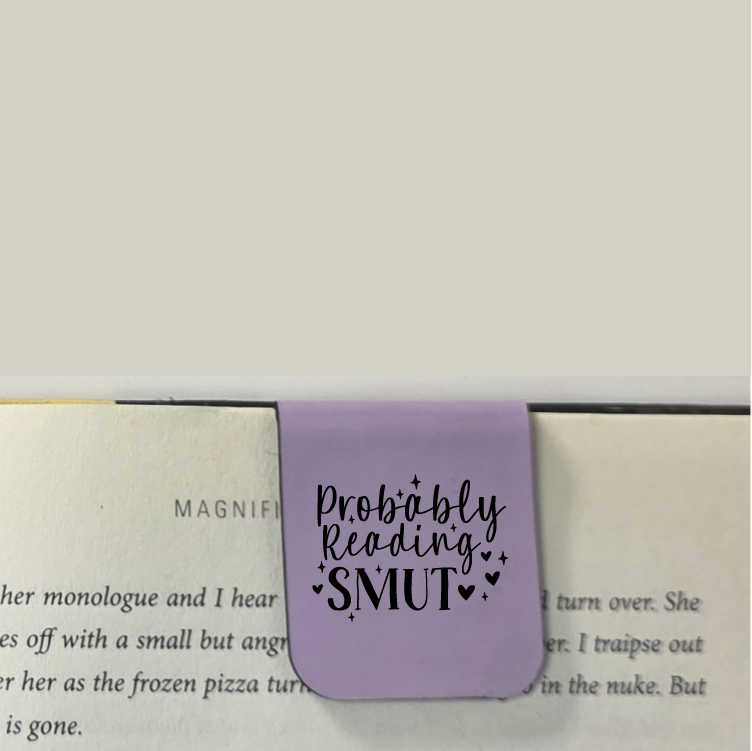 Probably Smut - Bookmark | Magnetic | Engraved Leatherette