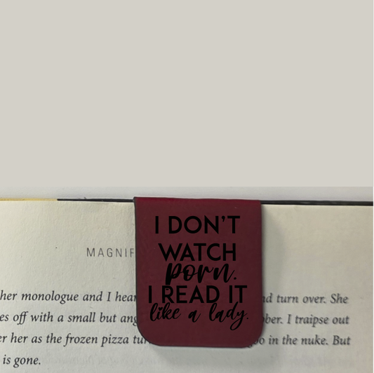 Read Porn - Bookmark | Magnetic | Engraved Leatherette