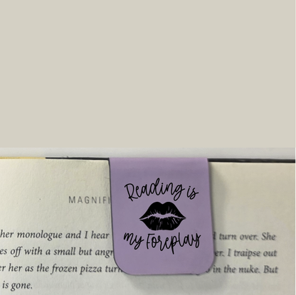 Reading Is My Foreplay - Bookmark | Magnetic | Engraved Leatherette