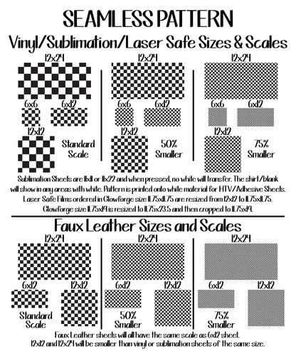 Cute Hearts ★ Pattern Vinyl | Faux Leather | Sublimation (TAT 3 BUS DAYS)