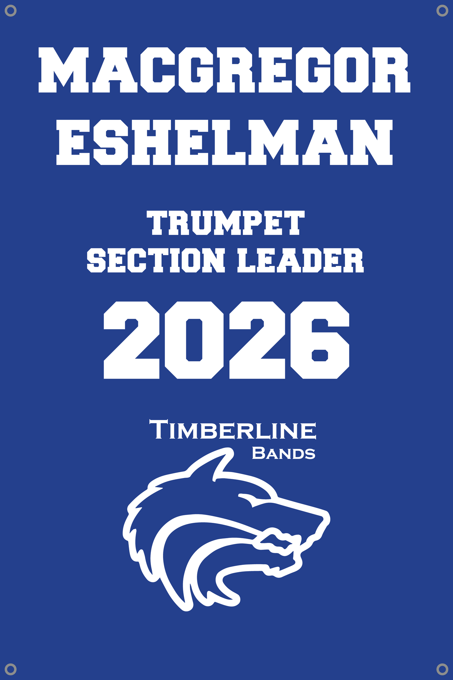 Timberline Band Senior Banners - 24x36 inches