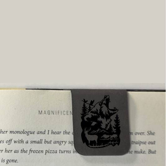 Bear - Bookmark | Magnetic | Engraved Leatherette