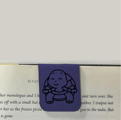 Turtle - Bookmark | Magnetic | Engraved Leatherette